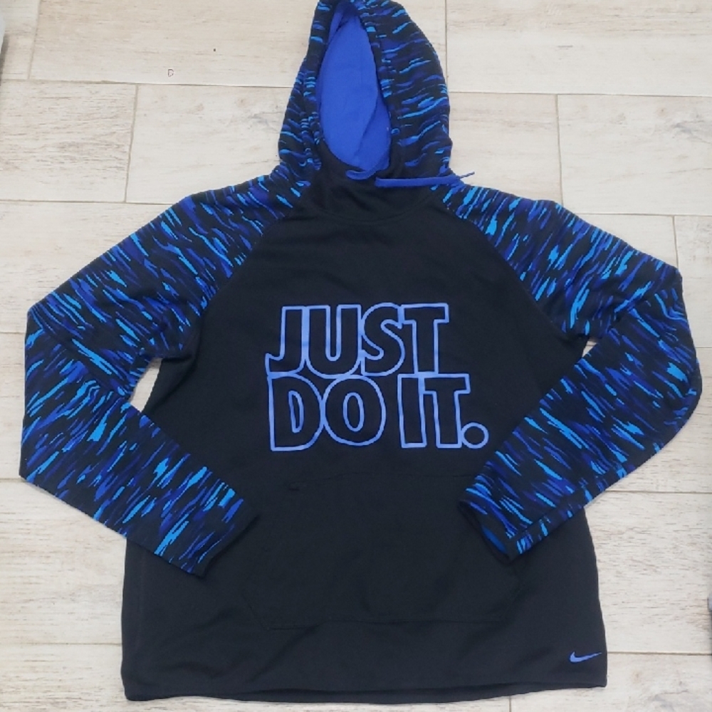 Nike Kids Hoodie with Blue Accents
